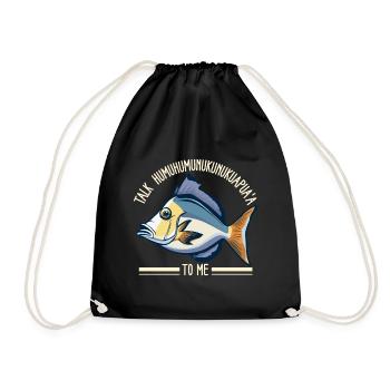 Hawaiian triggerfish Humuhumunukunukuapua'a - Drawstring Bag - black - Front
