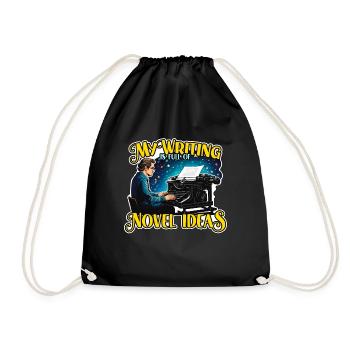 Mon écriture est pleine d’idées de romans Rédactrice de contenu - Sac de sport léger - noir - Devant