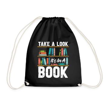 Lecture Jetez un coup d’œil C’est dans un livre Littérature - Sac de sport léger - noir - Devant