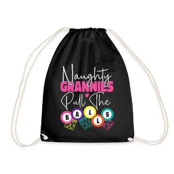 Bingo Player Grandma Naughty - Turnbeutel - Schwarz - Vorne