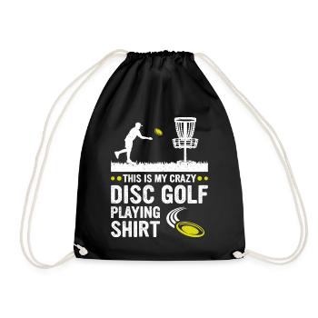 C’est ma chemise de disc golf fou Disc Golf - Sac de sport léger - noir - Devant