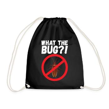 Pest Control Exterminator - Drawstring Bag - black - Front