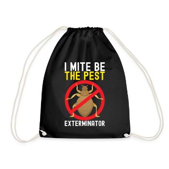 Pest Control Exterminator - Drawstring Bag - black - Front
