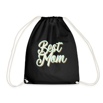 Meilleure maman fière maman conception de la fête des mères - Sac de sport léger - noir - Devant