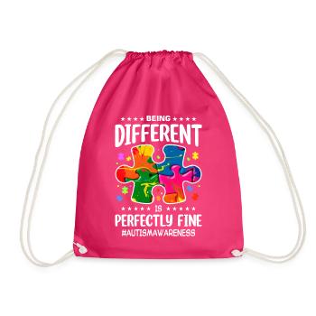 Autisme Autiste Autiste - Sac de sport léger - fuchsia - Devant