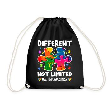 Autism Autistic Autistic - Drawstring Bag - black - Front