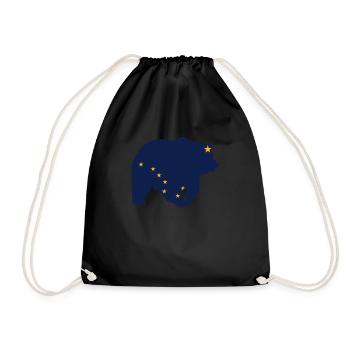Grizzly Bear Ours brun d’Alaska - Sac de sport léger - noir - Devant