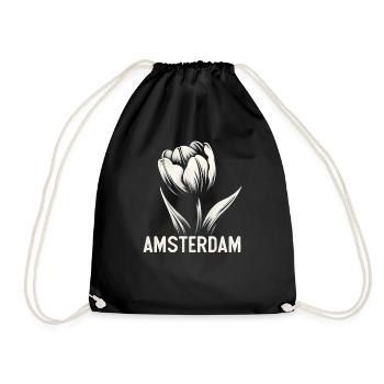 Amsterdam Tulipe Pays-Bas - Sac de sport léger - noir - Devant