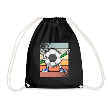 Joueurs de football - Sac de sport léger - noir - Devant