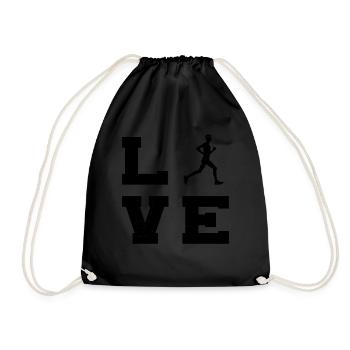 Course de cross-country pour femmes Jogging - Sac de sport léger - noir - Devant