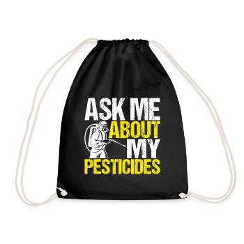 Pest Control Exterminators - Drawstring Bag - black - Front