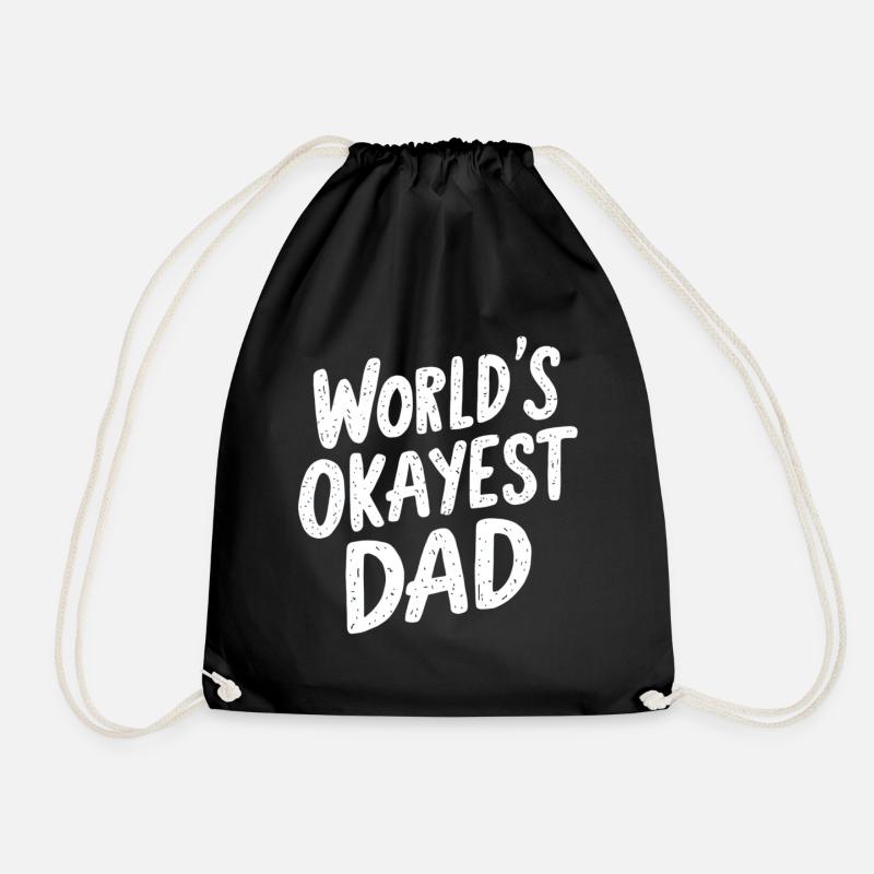 Weltbester Okayester Papa - Turnbeutel - Schwarz