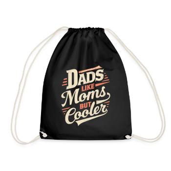 Les papas comme les mamans sont juste cool en disant - Sac de sport léger - noir - Devant