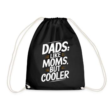 Les papas comme les mamans sont juste cool en disant - Sac de sport léger - noir - Devant