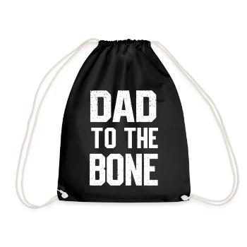Dad To The Bone Rocking Style - Drawstring Bag - black - Front