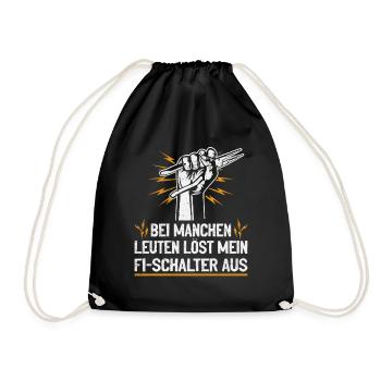 My RCD and I joke with voltage - Drawstring Bag - black - Front