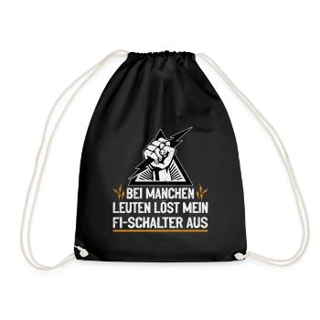 My RCD and I joke with voltage - Drawstring Bag - black - Front