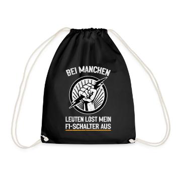My RCD and I joke with voltage - Drawstring Bag - black - Front