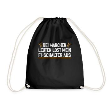 My RCD and I joke with voltage - Drawstring Bag - black - Front