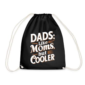 Les papas comme les mamans sont juste cool en disant - Sac de sport léger - noir - Devant