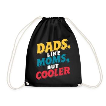 Les papas comme les mamans sont juste cool en disant - Sac de sport léger - noir - Devant