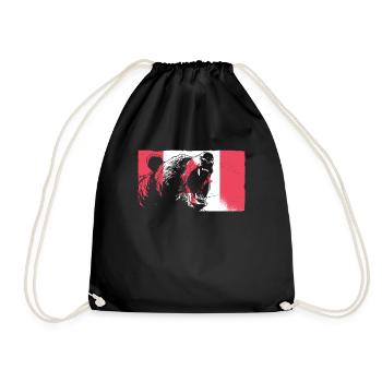 Grizzly Bear Canada Brown Bear Bear - Drawstring Bag - black - Front