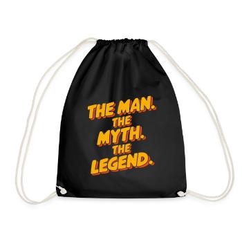 L’homme Le mythe Le motif de la légende - Sac de sport léger - noir - Devant