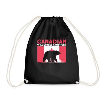 Grizzly Bear Canada Brown Bear Bear - Drawstring Bag - black - Front