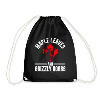 Grizzly Bear Canada Brown Bear Bear - Drawstring Bag - black - Front
