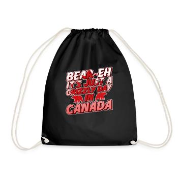 Grizzly Bear Canada Brown Bear Bear - Drawstring Bag - black - Front