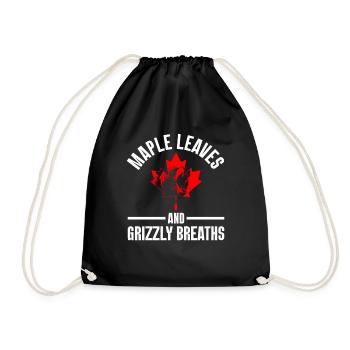 Grizzly Bear Canada Brown Bear Bear - Drawstring Bag - black - Front