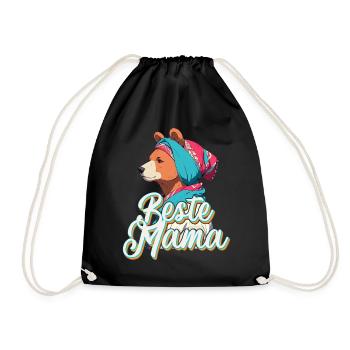 Meilleurs points forts du design de la fête des mères drôle de maman - Sac de sport léger - noir - Devant