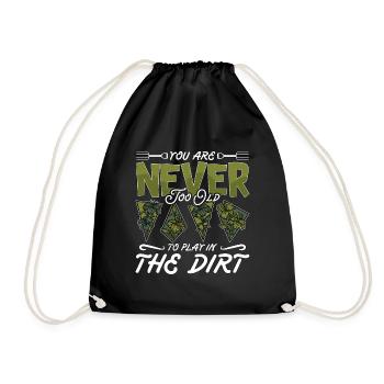 Gardener You Are Never Too Old To Horticulture - Drawstring Bag - black - Front