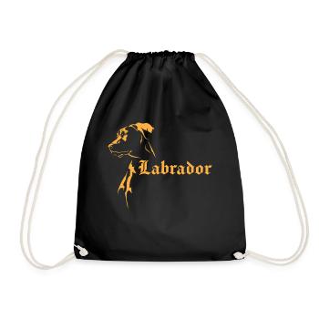Labrador - Turnbeutel - Schwarz - Vorne