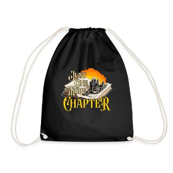 Reading Just One More Chapter Literature Reader - Turnbeutel - Schwarz - Vorne