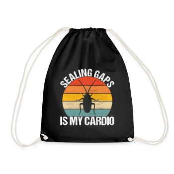 Pest Control Exterminators - Drawstring Bag - black - Front