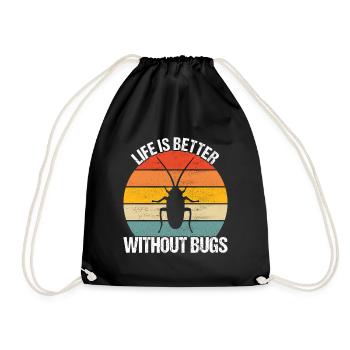 Pest Control Exterminators - Drawstring Bag - black - Front