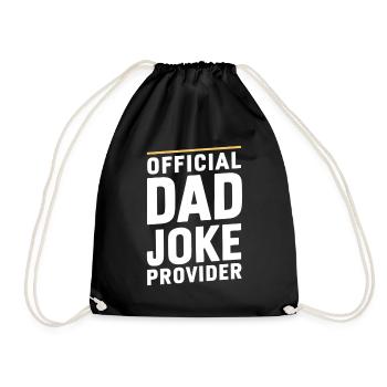 Fournisseur officiel de blagues de papa - Sac de sport léger - noir - Devant