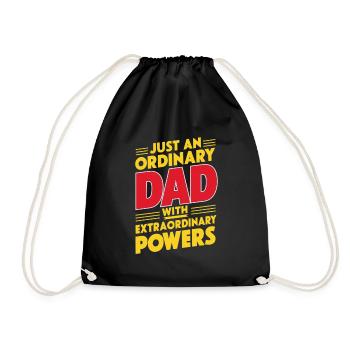 Un père ordinaire avec des pouvoirs extraordinaires - Sac de sport léger - noir - Devant