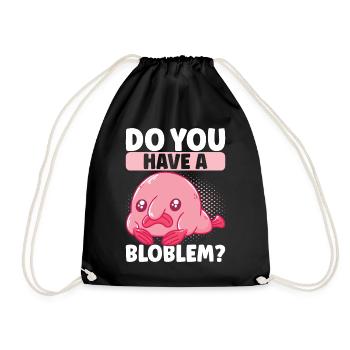 Poisson blob mignon poisson laid - Sac de sport léger - noir - Devant