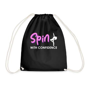 Pole Dance Dancer, Pole Dancing, Pole Dancing - Drawstring Bag - black - Front