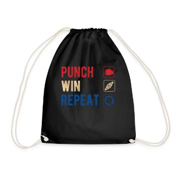 Boxen Martial Arts Boxing Box Club Boxer - Drawstring Bag - black - Front