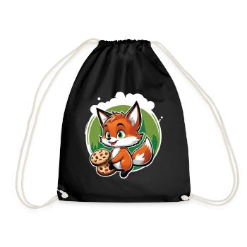 Foxy Pastry - Turnbeutel - Schwarz - Vorne