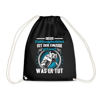 Vehicle painter knows what he is doing Painter - Drawstring Bag - black - Front