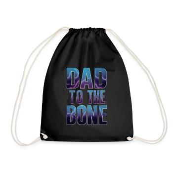 Dad To The Bone Unparalleled Style - Drawstring Bag - black - Front