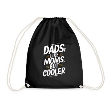Les papas comme les mamans sont juste cool en disant - Sac de sport léger - noir - Devant