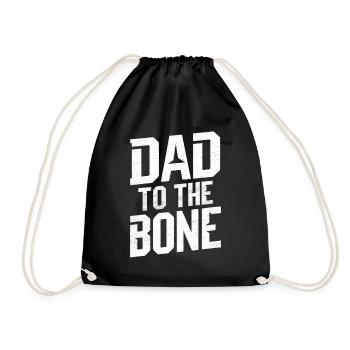 Papa jusqu’à l’os Expression forte - Sac de sport léger - noir - Devant