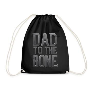 Motif de papa à l’os pour les pères - Sac de sport léger - noir - Devant