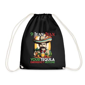 Funny Tequila Saying Cinco De Mayo Design - Drawstring Bag - black - Front