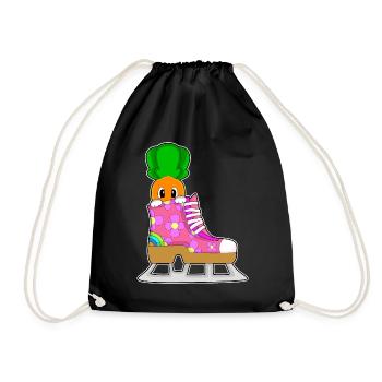 Karotte Eislaufen Schlittschuhe - Drawstring Bag - black - Front